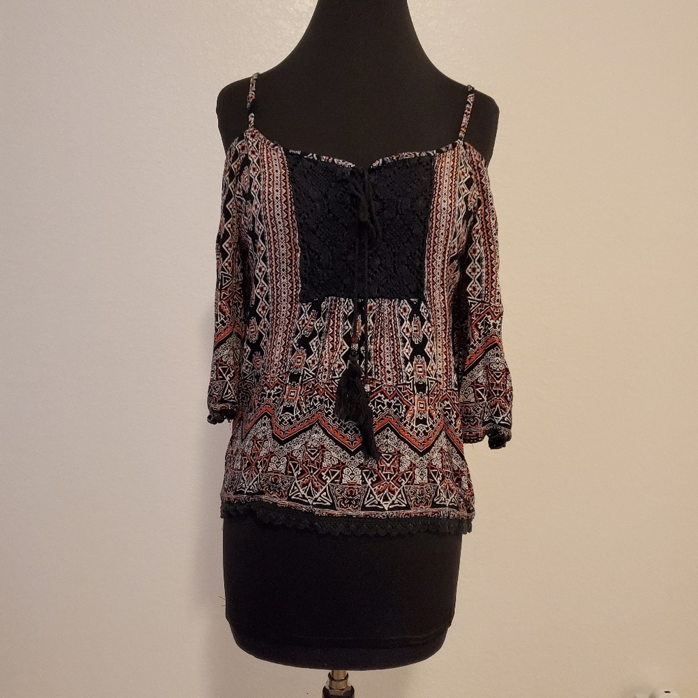 Angie boho off-shoulder top